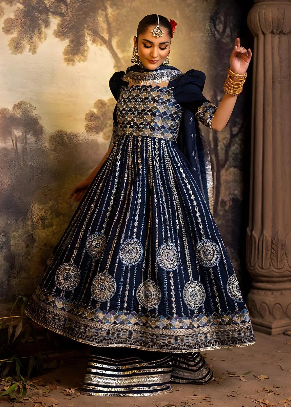 Faiza Faisal 3-Piece Luxury Embroidered Thai Silk Nazli Begum Unstitched Formals Suit