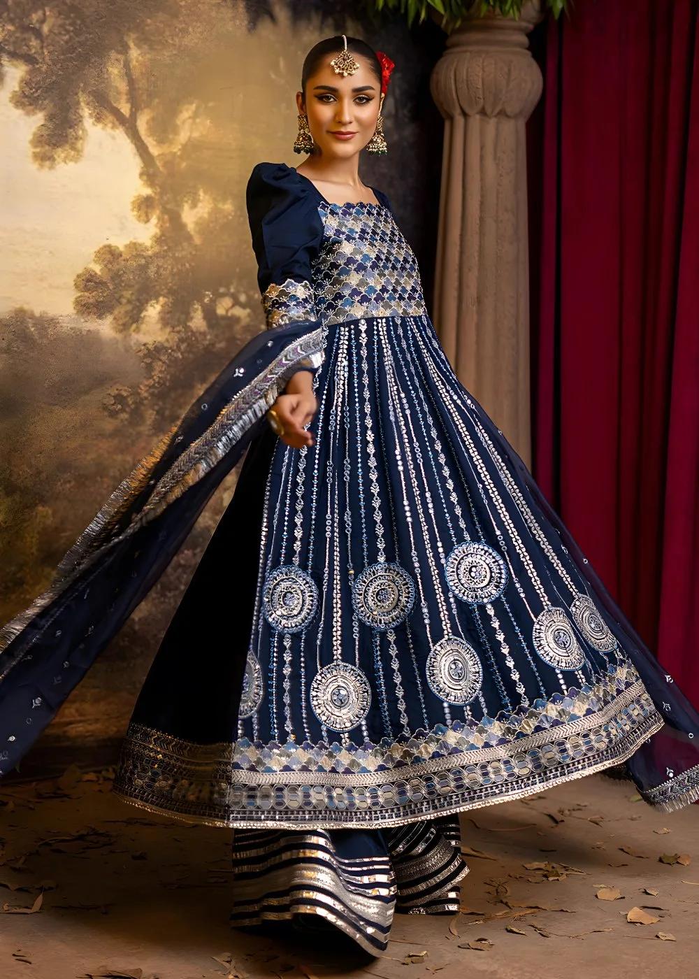 Faiza Faisal 3-Piece Luxury Embroidered Thai Silk Nazli Begum Unstitched Formals Suit