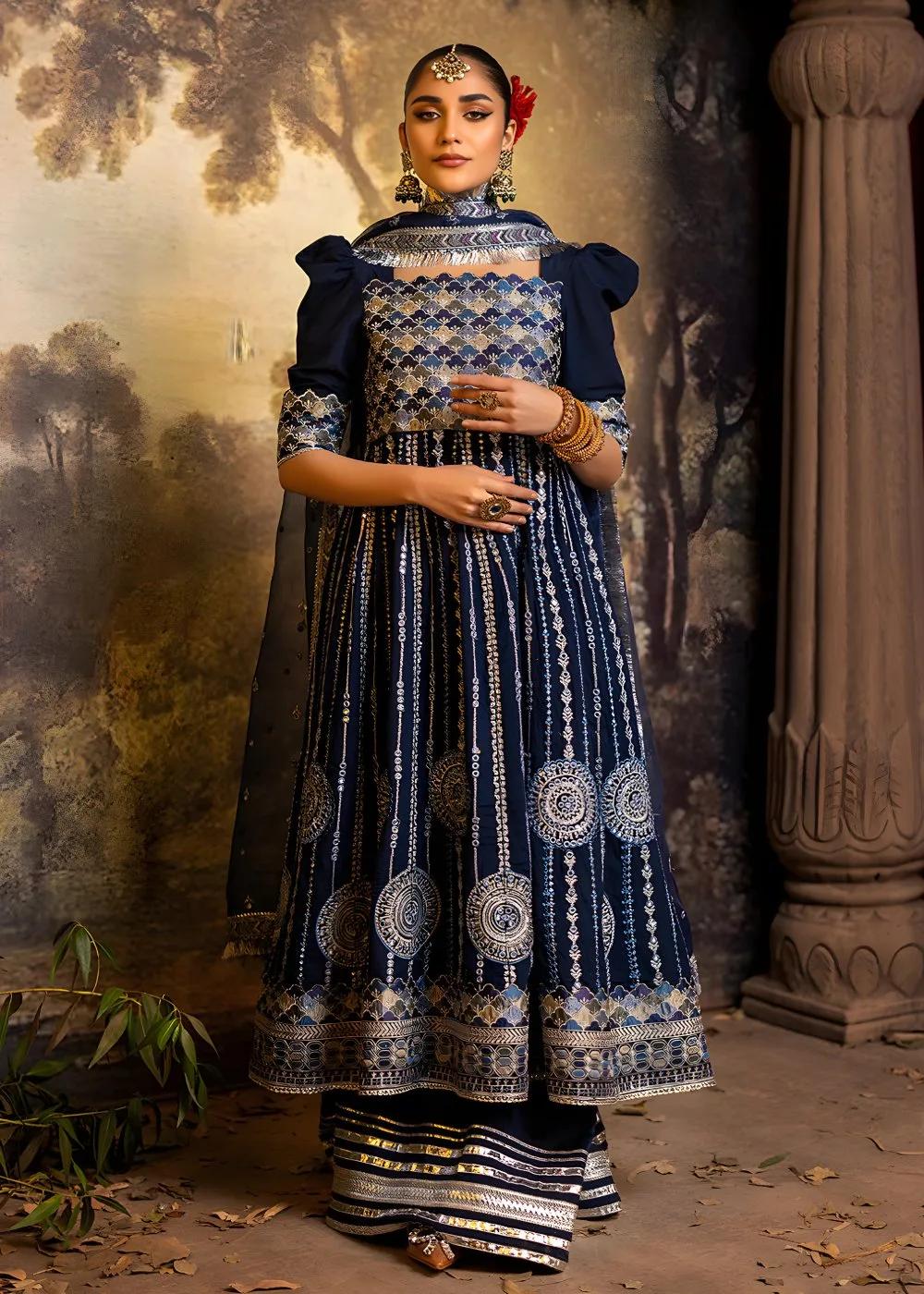 Faiza Faisal 3-Piece Luxury Embroidered Thai Silk Nazli Begum Unstitched Formals Suit