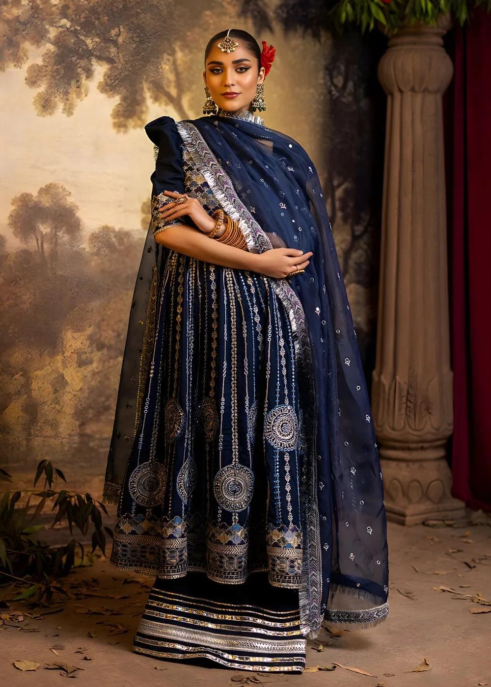 Faiza Faisal 3-Piece Luxury Embroidered Thai Silk Nazli Begum Unstitched Formals Suit