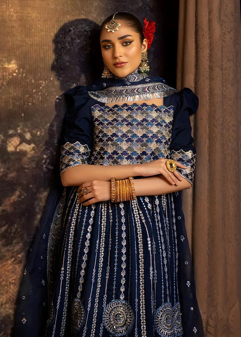 Faiza Faisal 3-Piece Luxury Embroidered Thai Silk Nazli Begum Unstitched Formals Suit