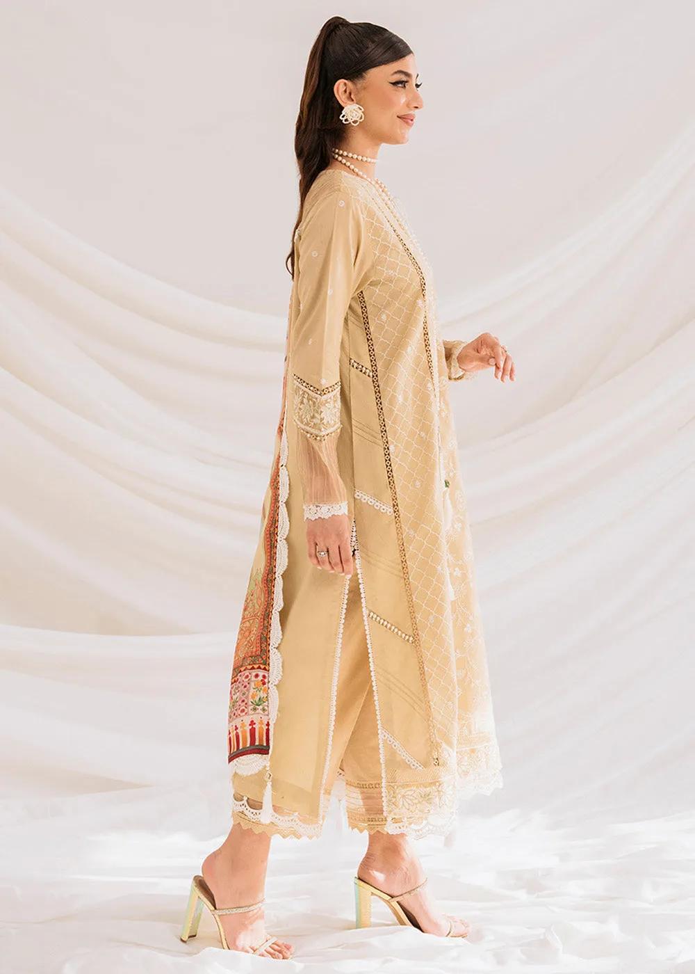 Faiza Faisal 3-Piece Unstitched Printed Embroidered Lawn - Cecelia French Garden