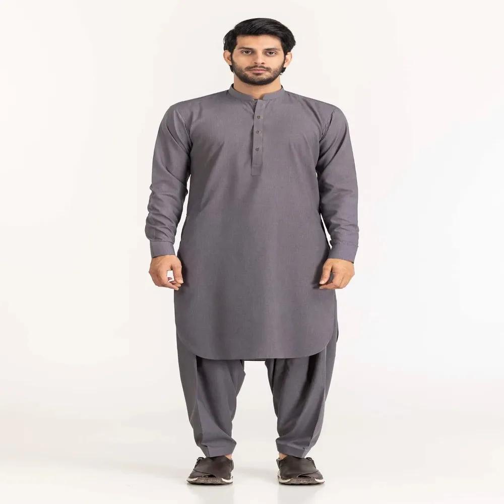 Grey Gul Cartier Unstitched Fabric Blended | Ideas Sale 2023 by Gul Ahmed
