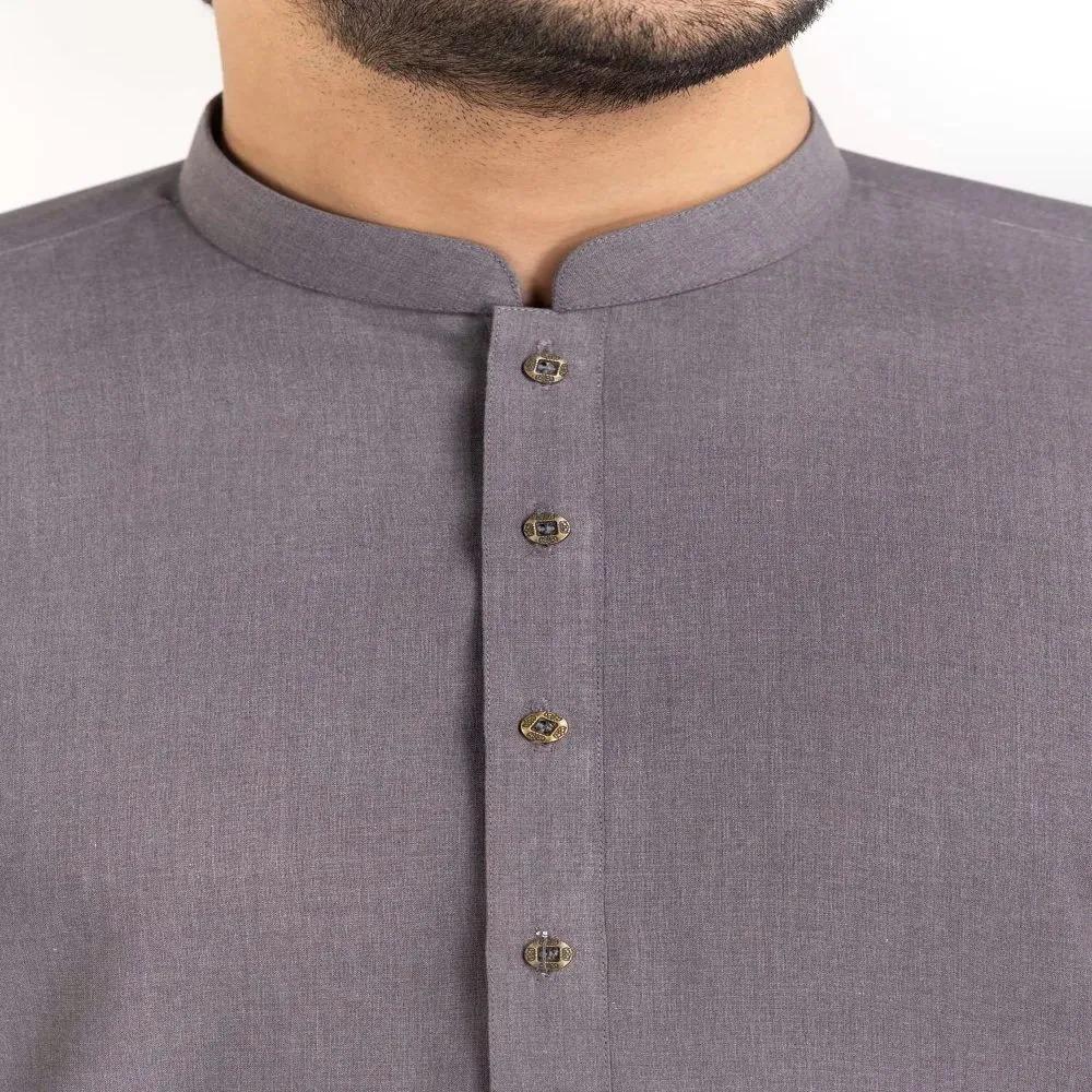 Grey Gul Cartier Unstitched Fabric Blended | Ideas Sale 2023 by Gul Ahmed