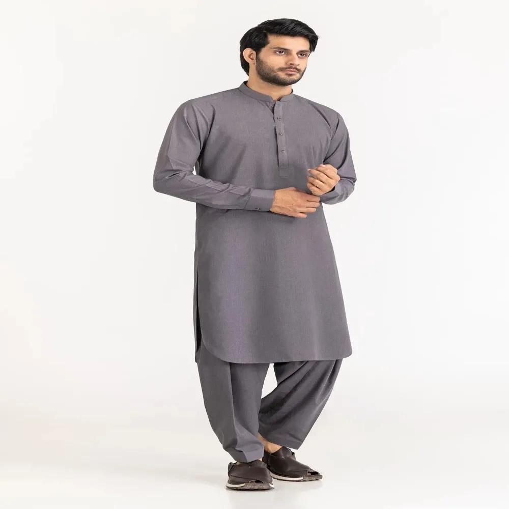 Grey Gul Cartier Unstitched Fabric Blended | Ideas Sale 2023 by Gul Ahmed