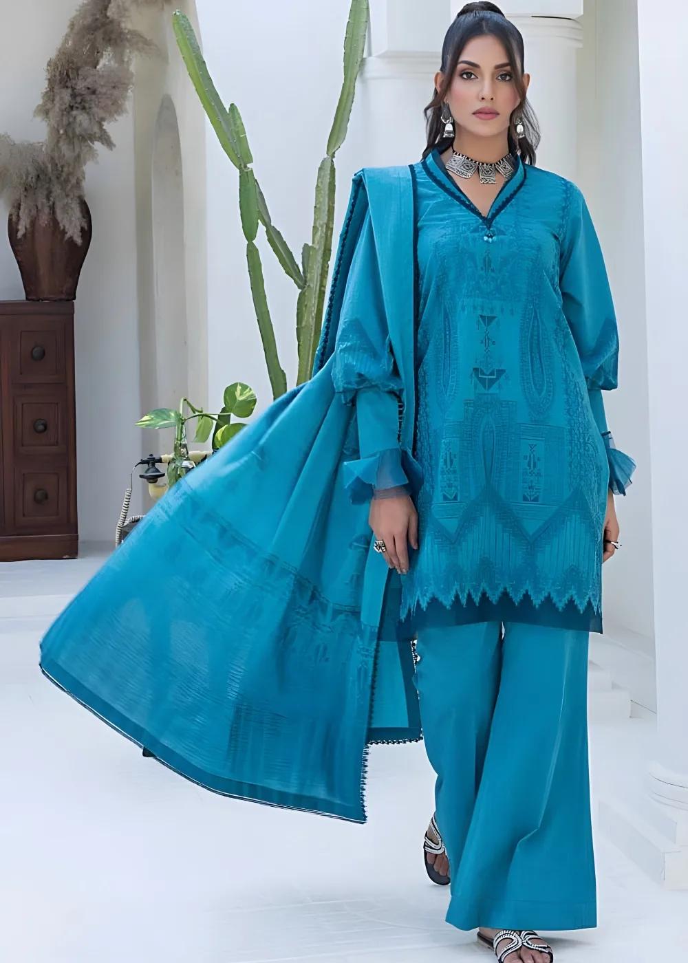 Gul Ahmed 3-Piece Chambray Jacquard Unstitched Suit MJ-42006