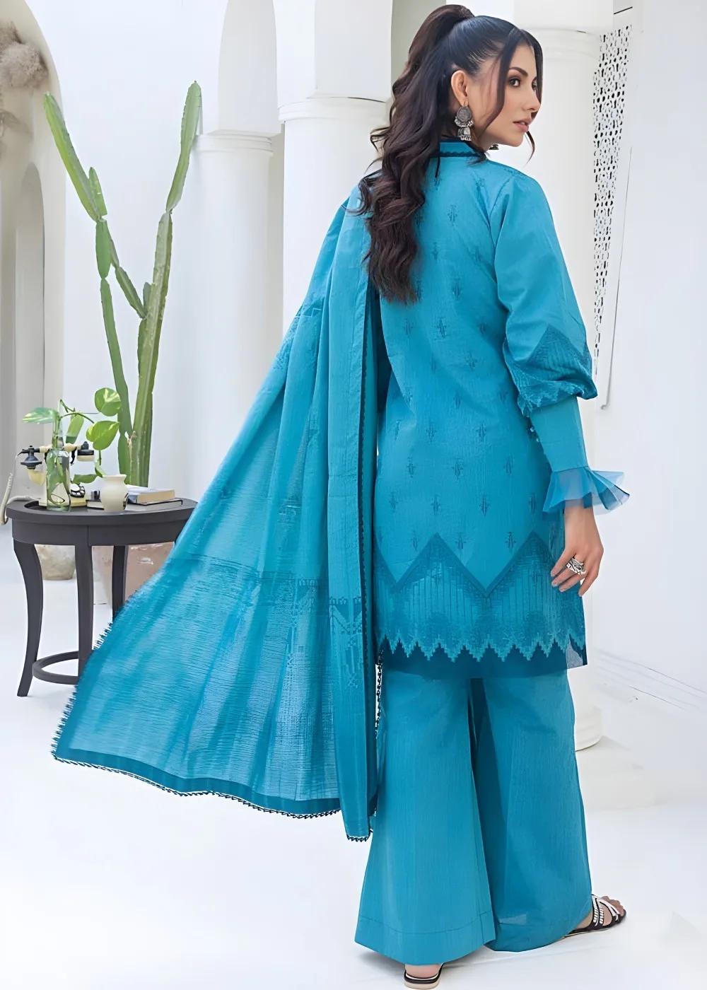 Gul Ahmed 3-Piece Chambray Jacquard Unstitched Suit MJ-42006