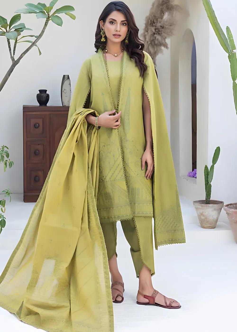 Gul Ahmed 3-Piece Chambray Jacquard Unstitched Suit MJ-42009