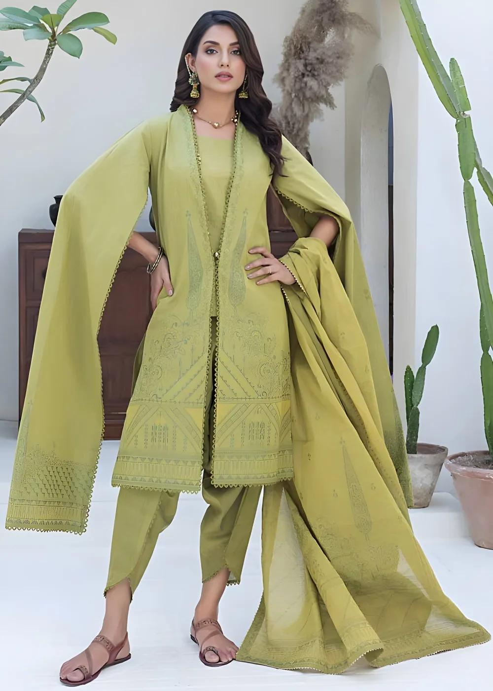 Gul Ahmed 3-Piece Chambray Jacquard Unstitched Suit MJ-42009