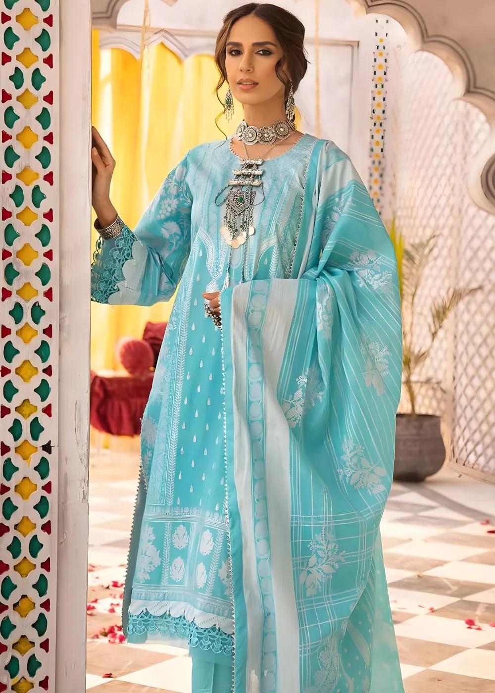 Gul Ahmed 3-Piece Glitter Printed Lawn Unstitched Suit CL-32538 B