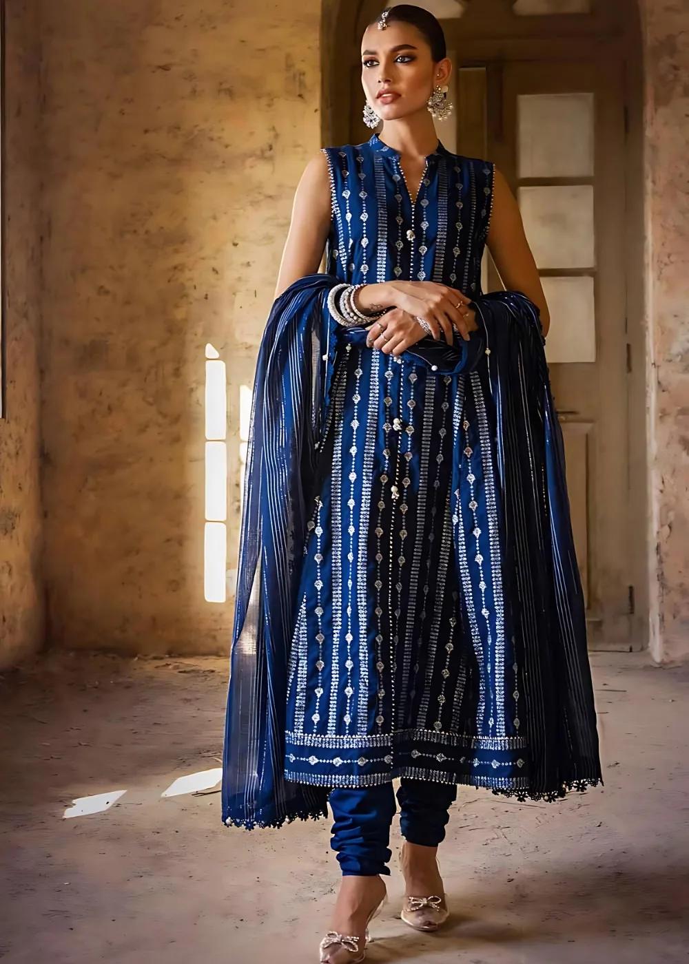 Gul Ahmed 3-Piece Jacquard Printed Unstitched Suit FE-32085