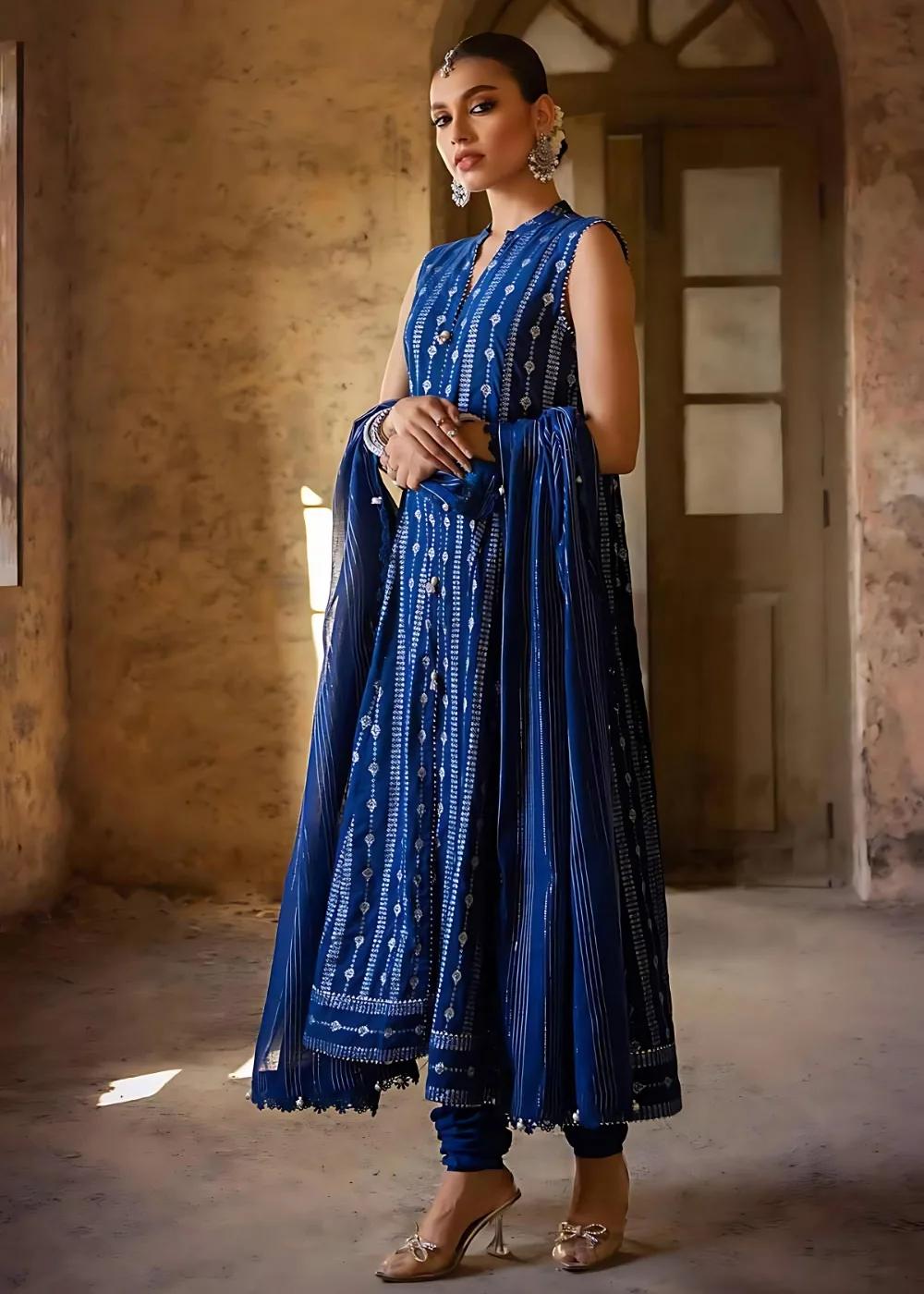 Gul Ahmed 3-Piece Jacquard Printed Unstitched Suit FE-32085