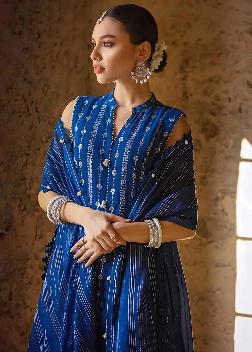 Gul Ahmed 3-Piece Jacquard Printed Unstitched Suit FE-32085