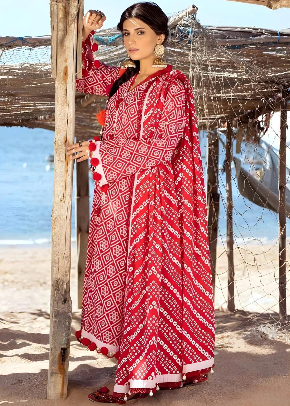 Gul Ahmed 3-Piece Lacquer Printed Lawn Unstitched Suit CL-42010 A