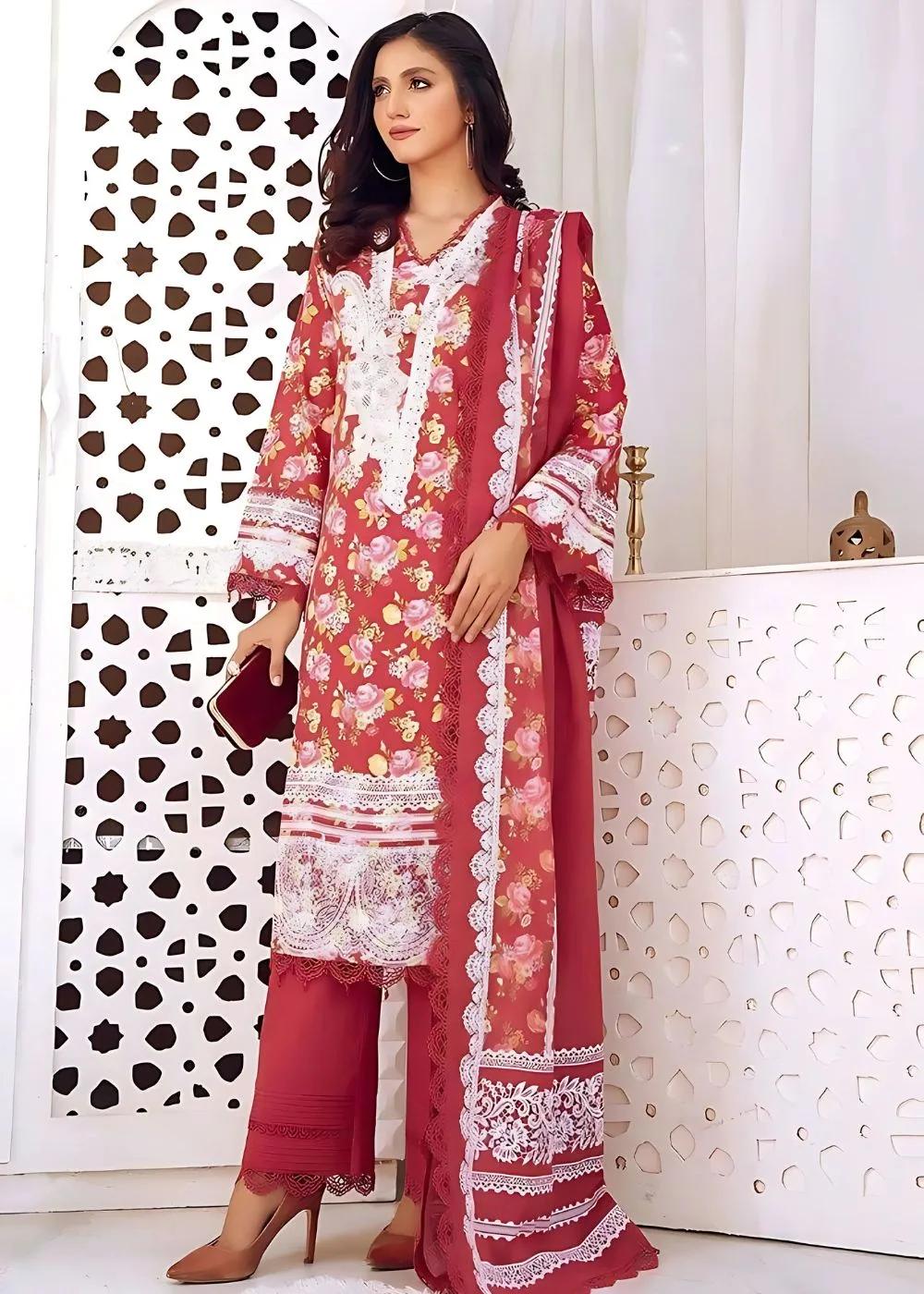 Gul Ahmed 3-Piece Lawn Unstitched Digital Lacquer Printed Suit CL-32378