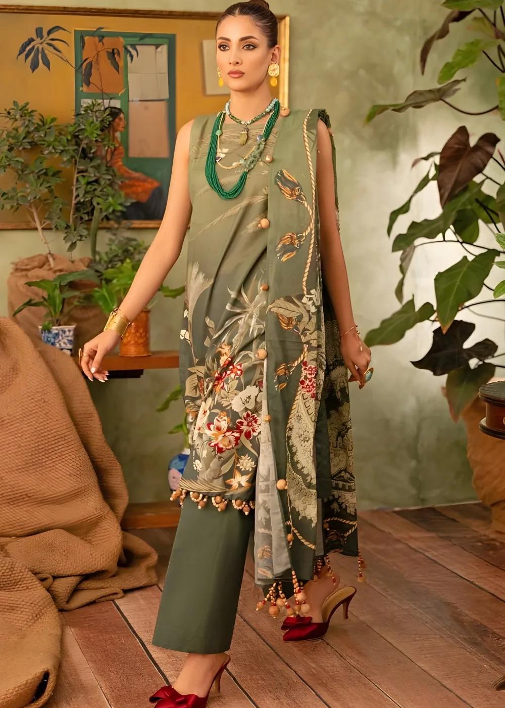 Gul Ahmed 3-Piece Printed Lawn Unstitched Suit CL-42199