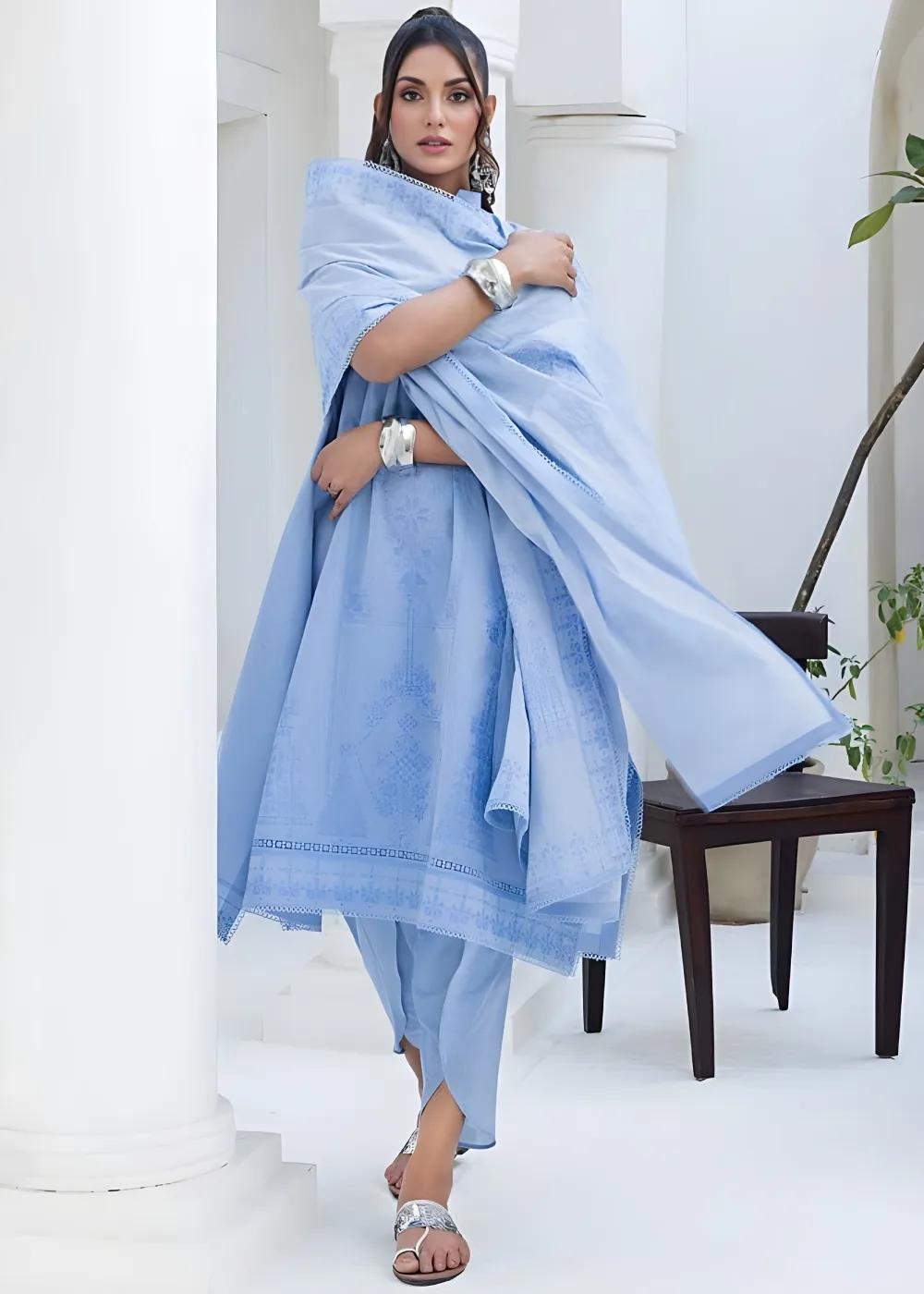 Gul Ahmed 3-Piece Unstitched Chambray Jacquard Shirt with Chambray Jacquard Dupatta MJ-42008