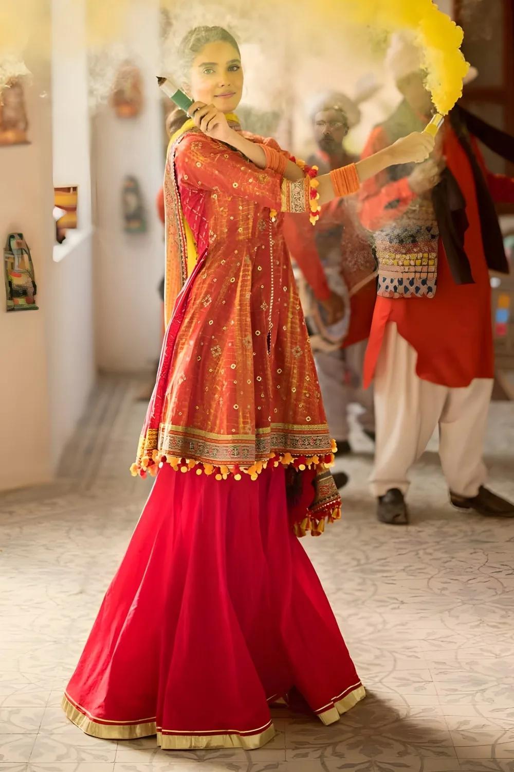 Gul Ahmed 3-Piece Unstitched Gold Printed Lawn Shirt with Gold Printed Dupatta Suit CL-42042 B