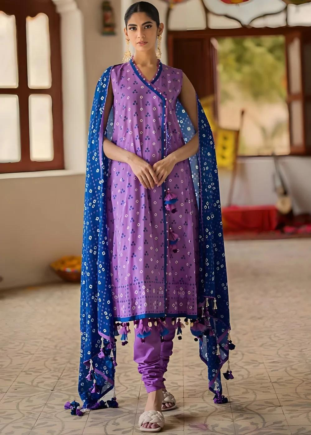Gul Ahmed 3-Piece Unstitched Printed Lawn Shirt with Lawn Dupatta CL-42016 B