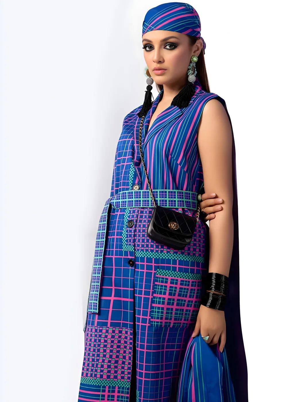 Gul Ahmed 3-Piece Unstitched Printed Lawn Shirt with Lawn Dupatta CL-42150