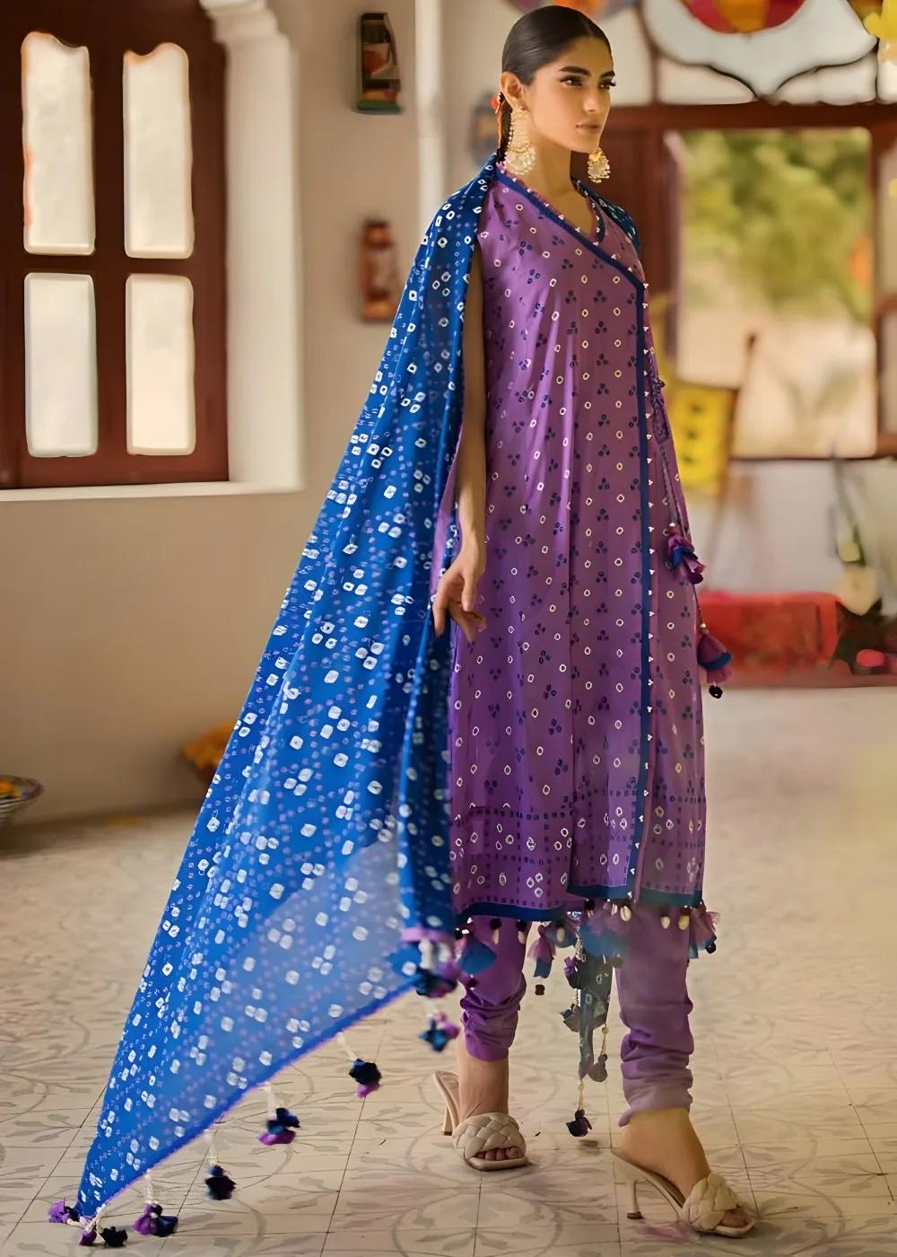 Gul Ahmed 3-Piece Unstitched Printed Lawn Shirt with Lawn Dupatta CL-42016 B