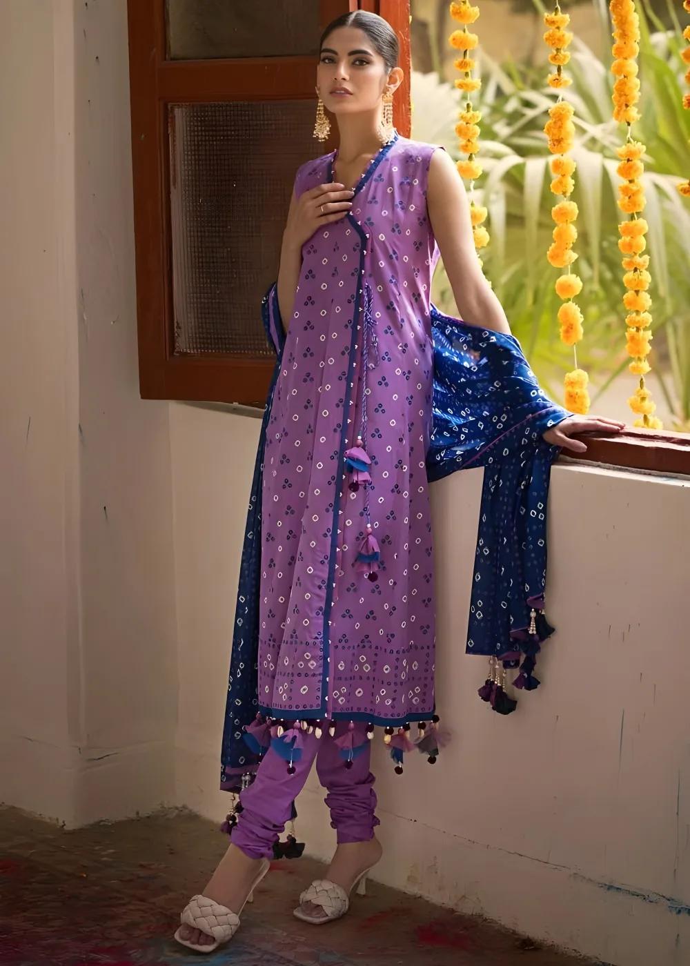 Gul Ahmed 3-Piece Unstitched Printed Lawn Shirt with Lawn Dupatta CL-42016 B
