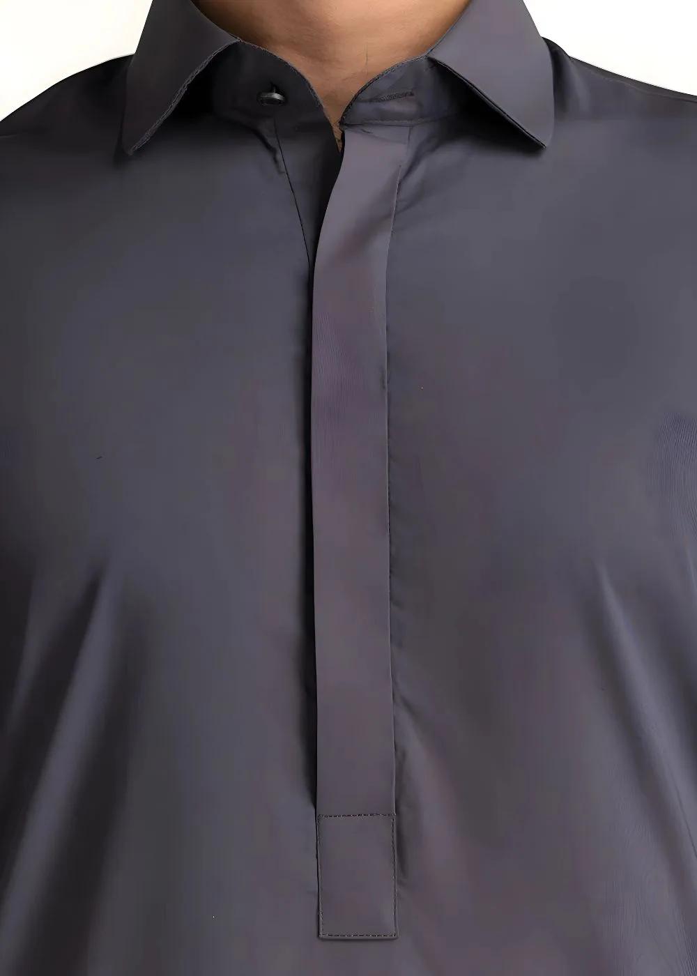 Gul Ahmed Dark Grey GUL 90000 P-Ultra Soft NS Unstitched Fabric Cotton
