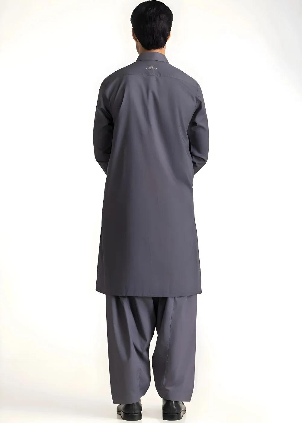 Gul Ahmed Dark Grey GUL 90000 P-Ultra Soft NS Unstitched Fabric Cotton