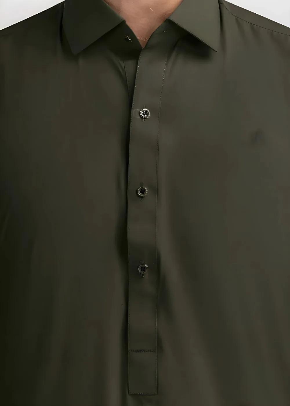 Gul Ahmed Gul 9000 (P-Ultra Soft) NS Leaf Green Premium Fine 100% Cotton Unstitched Fabric Suit