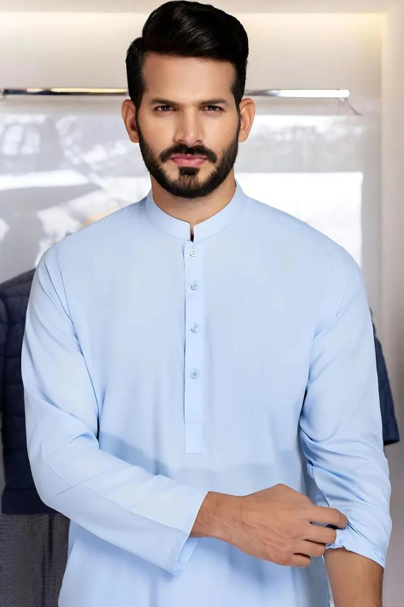 Gul Ahmed Sky Blue GUL 90000 P-Ultra Soft NS Unstitched Fabric Cotton