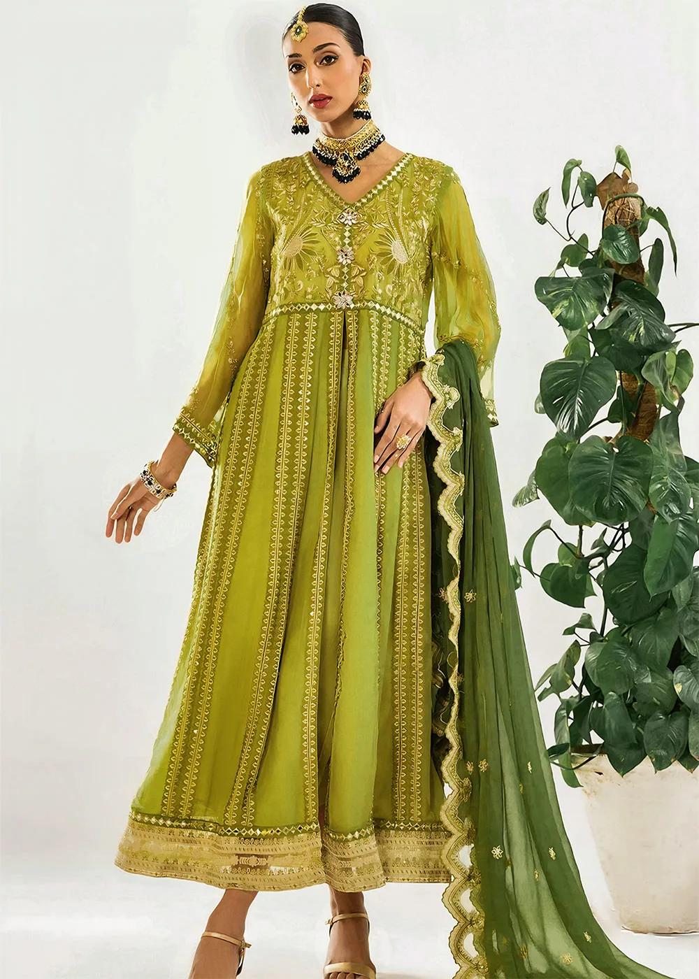 KHAS Store 3-Piece Unstitched Premium Embroidered Luxury Chiffon Suit KNAC-1769