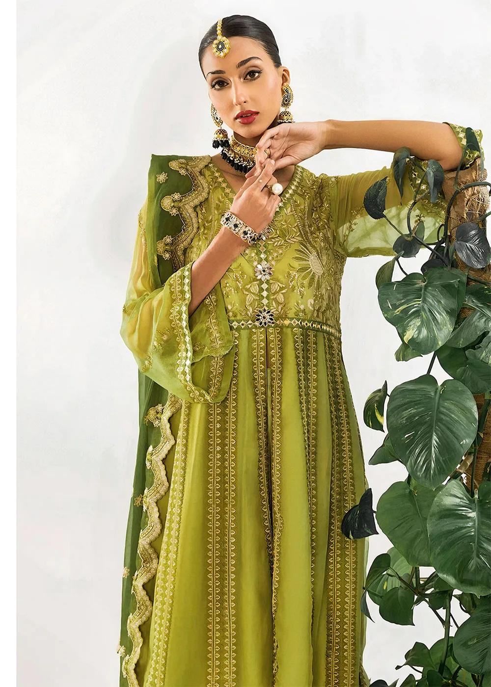 KHAS Store 3-Piece Unstitched Premium Embroidered Luxury Chiffon Suit KNAC-1769