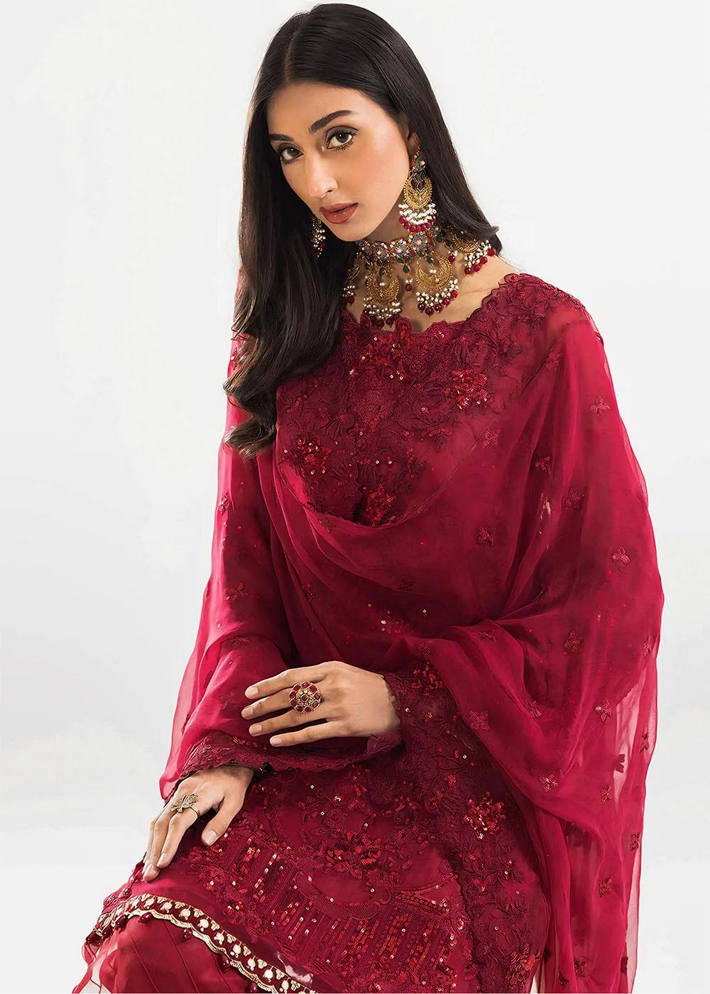 Khas Store 3-Piece Unstitched Premium Embroidered Luxury Chiffon Suit KNAC-1770