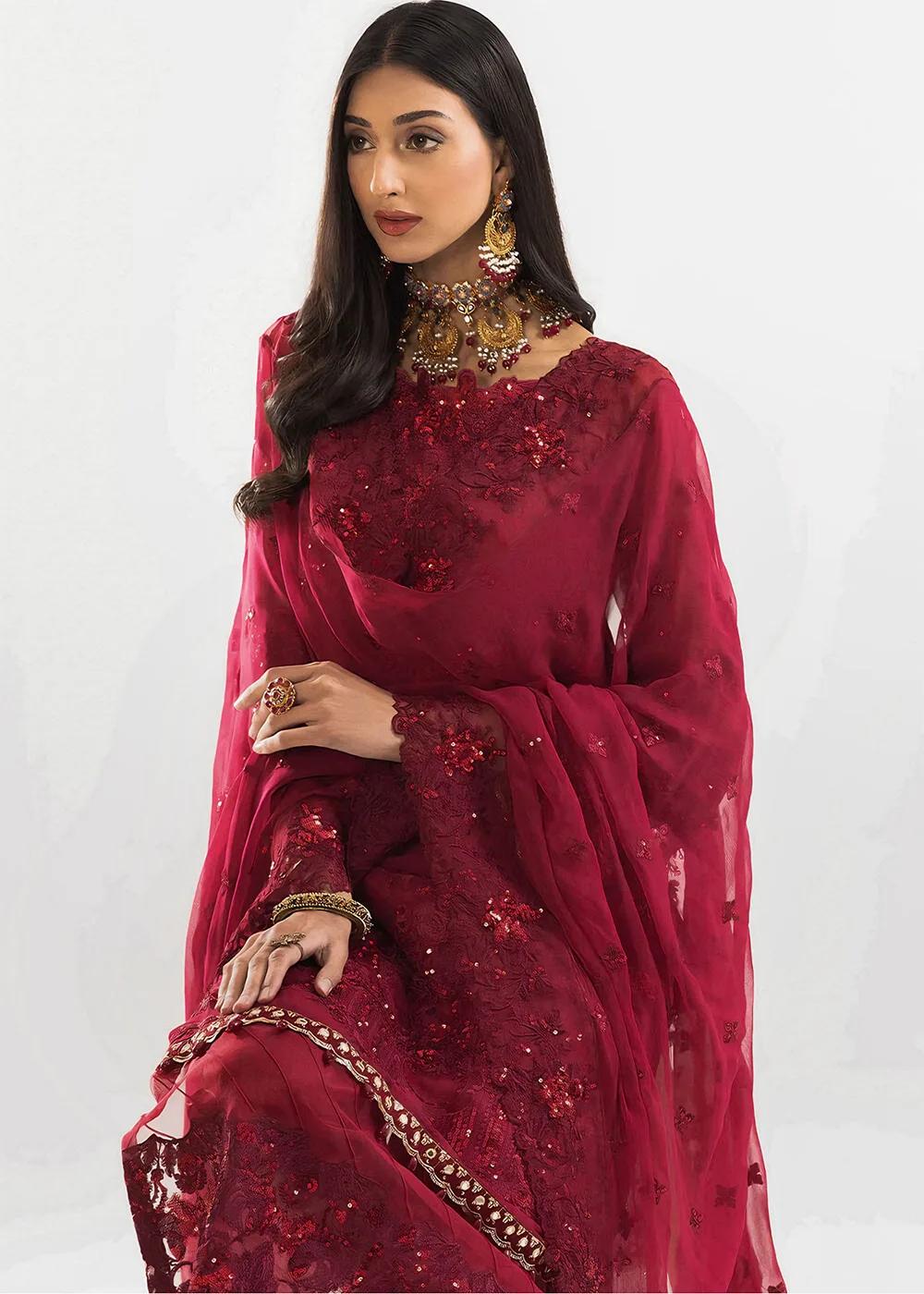 Khas Store 3-Piece Unstitched Premium Embroidered Luxury Chiffon Suit KNAC-1770