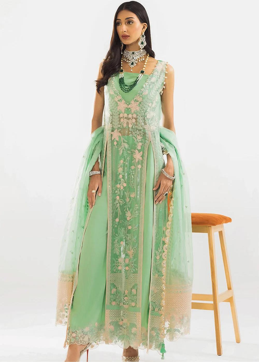 Khas Store 3-Piece Unstitched Premium Embroidered Luxury Chiffon Suit KNAC-1772