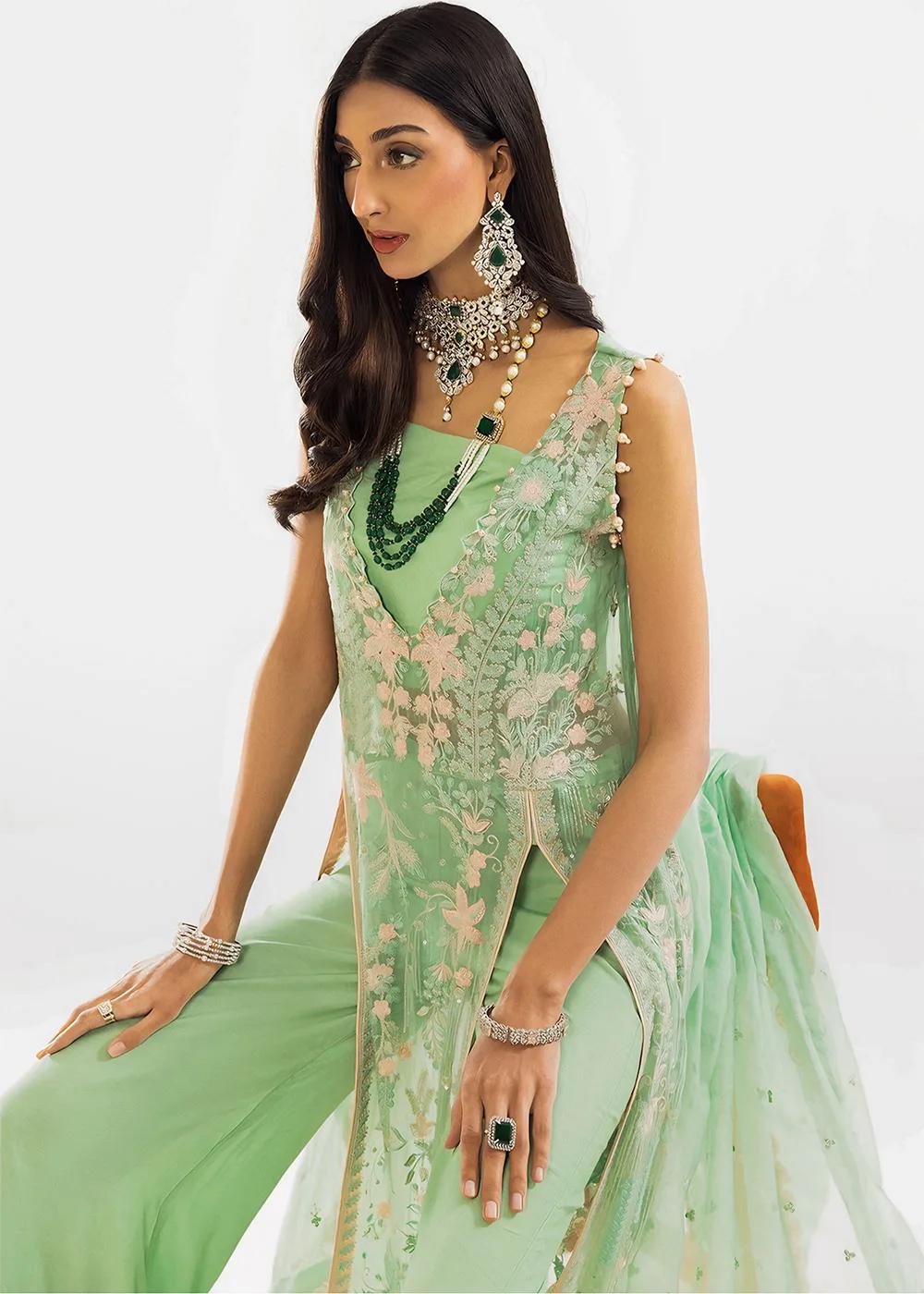 Khas Store 3-Piece Unstitched Premium Embroidered Luxury Chiffon Suit KNAC-1772