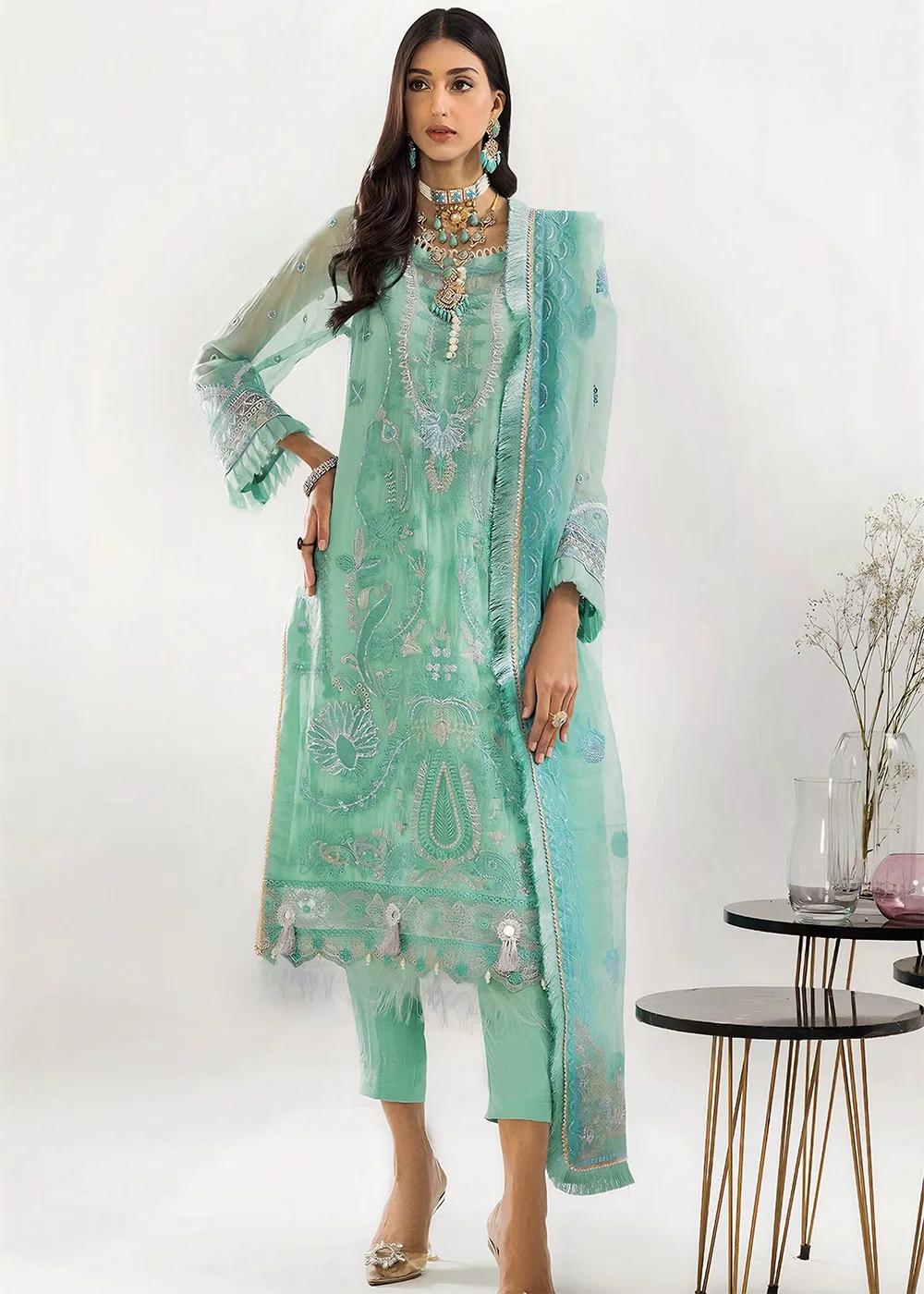 Khas Store 3-Piece Unstitched Premium Embroidered Luxury Chiffon Suit KNAC-1773