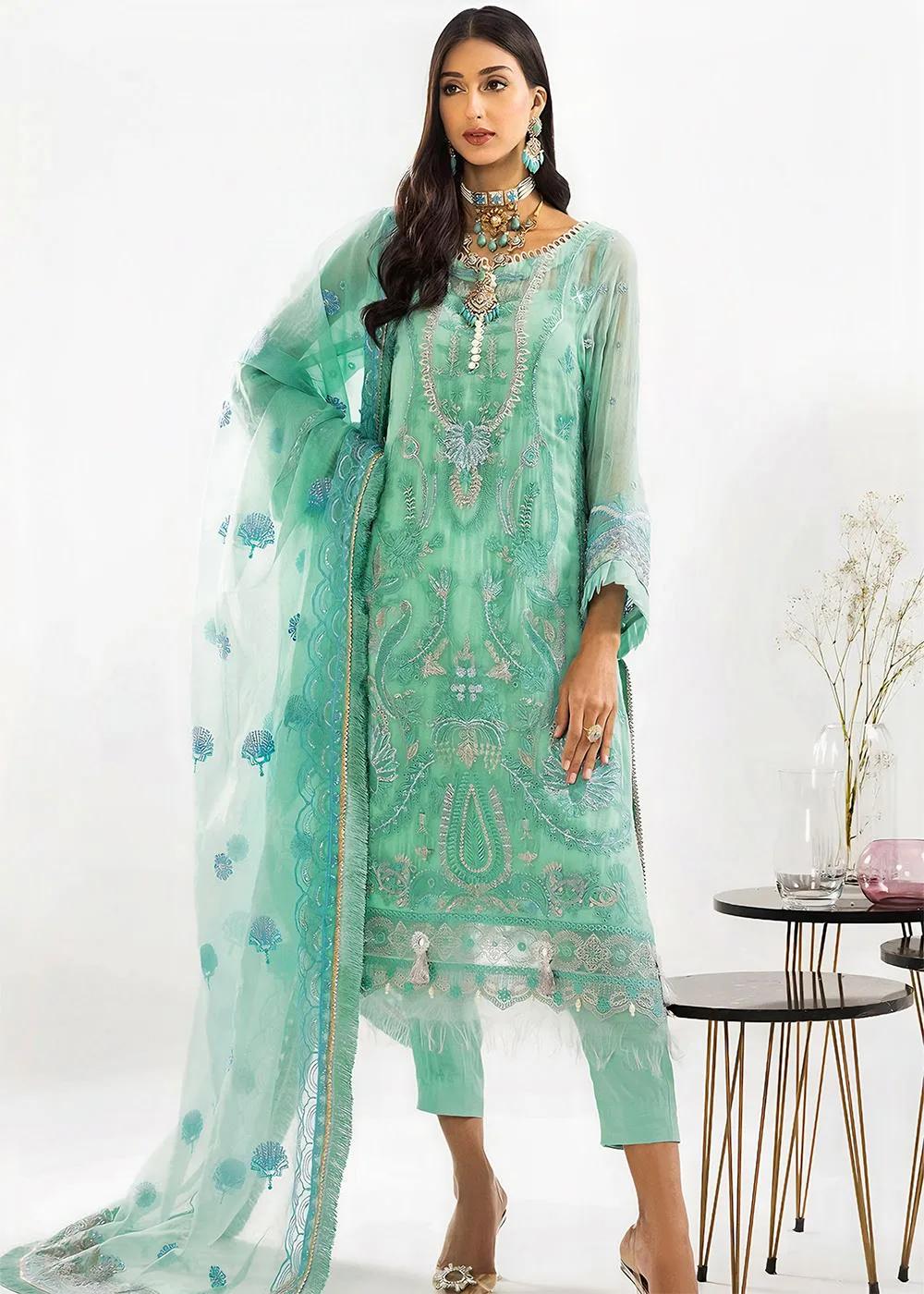 Khas Store 3-Piece Unstitched Premium Embroidered Luxury Chiffon Suit KNAC-1773