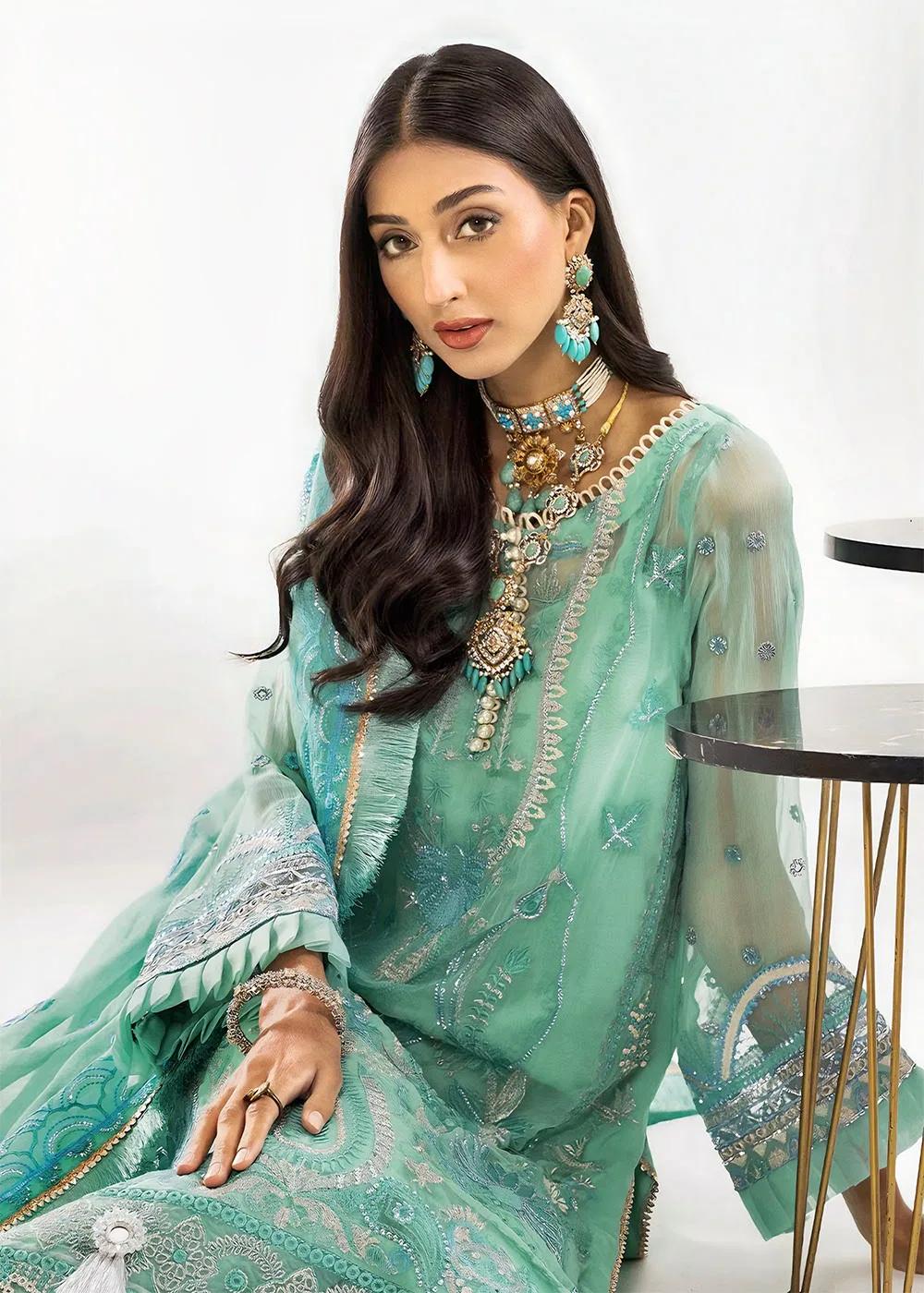 Khas Store 3-Piece Unstitched Premium Embroidered Luxury Chiffon Suit KNAC-1773
