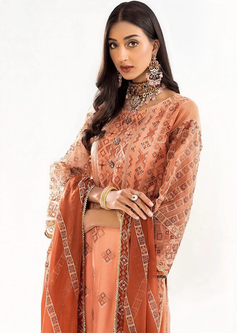 Khas Store 3-Piece Unstitched Premium Embroidered Luxury Chiffon Suit KNAC-1766