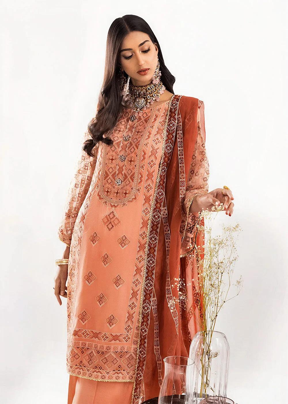 Khas Store 3-Piece Unstitched Premium Embroidered Luxury Chiffon Suit KNAC-1766