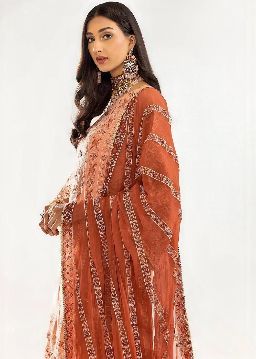 Khas Store 3-Piece Unstitched Premium Embroidered Luxury Chiffon Suit KNAC-1766