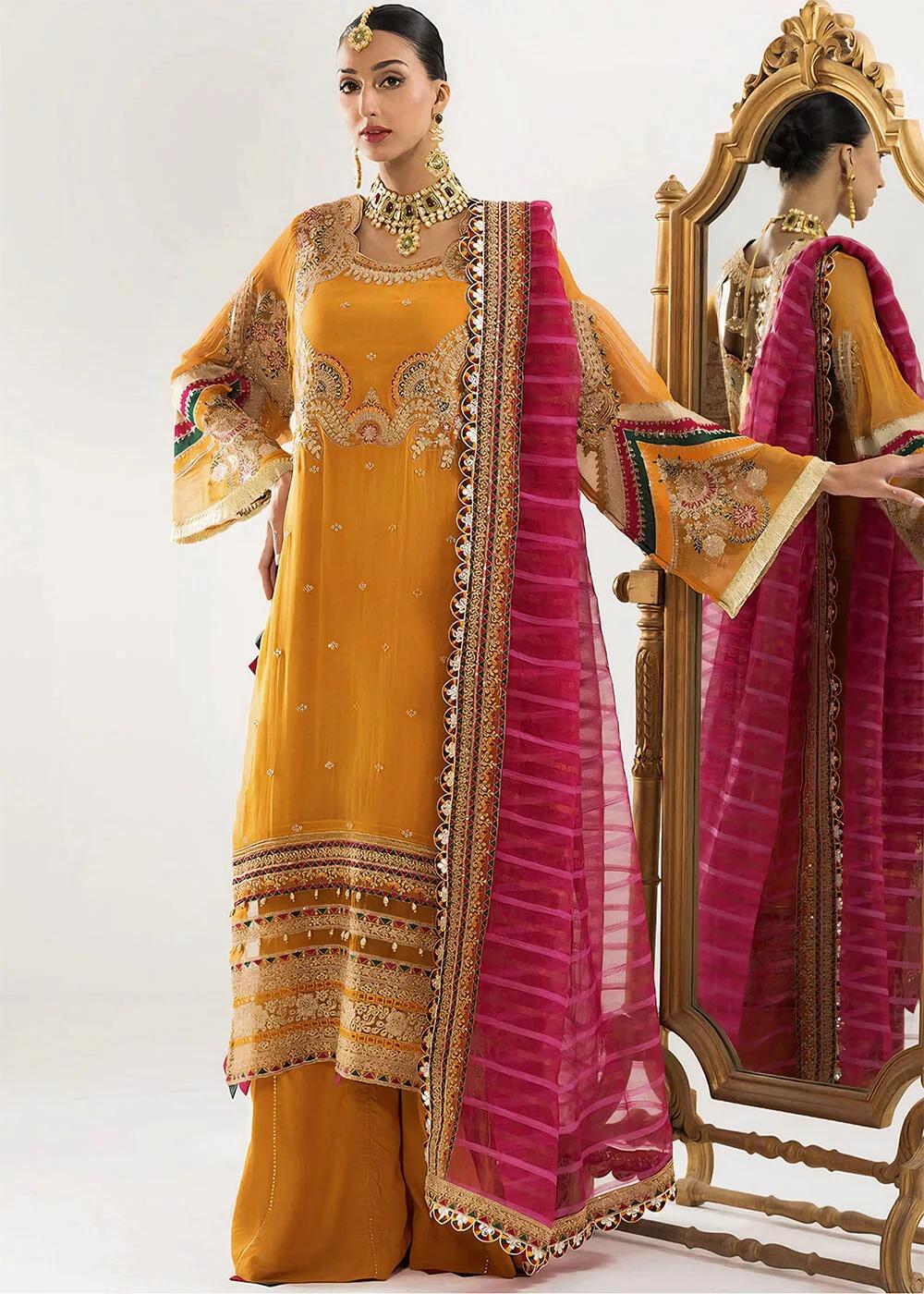 Khas Store 3-Piece Unstitched Premium Embroidered Luxury Net Suit KNAC-1768