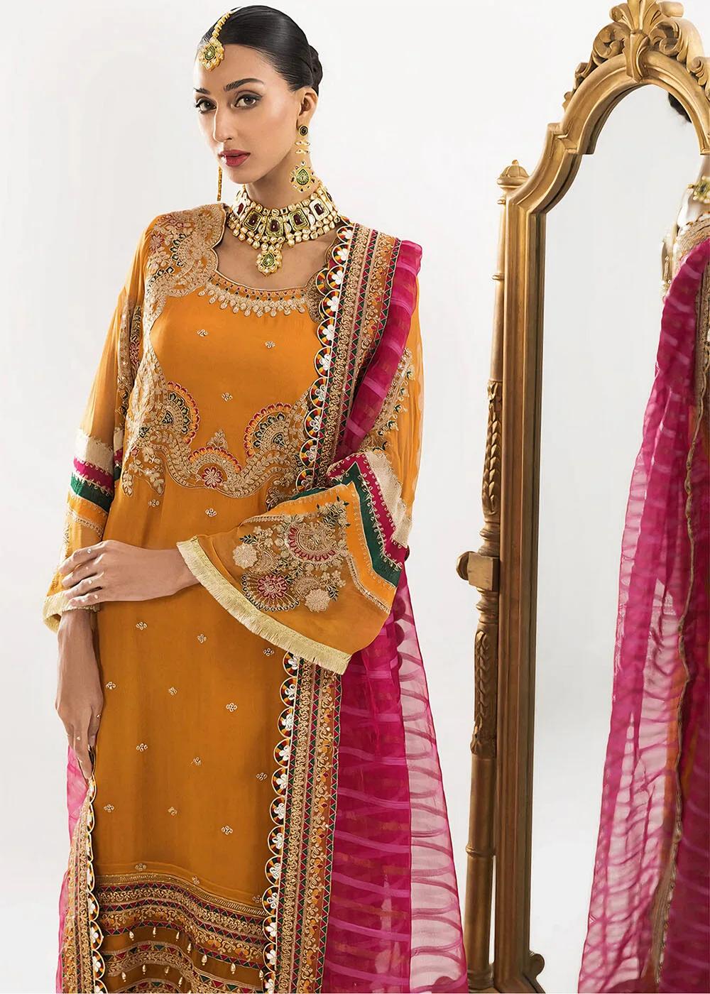 Khas Store 3-Piece Unstitched Premium Embroidered Luxury Net Suit KNAC-1768