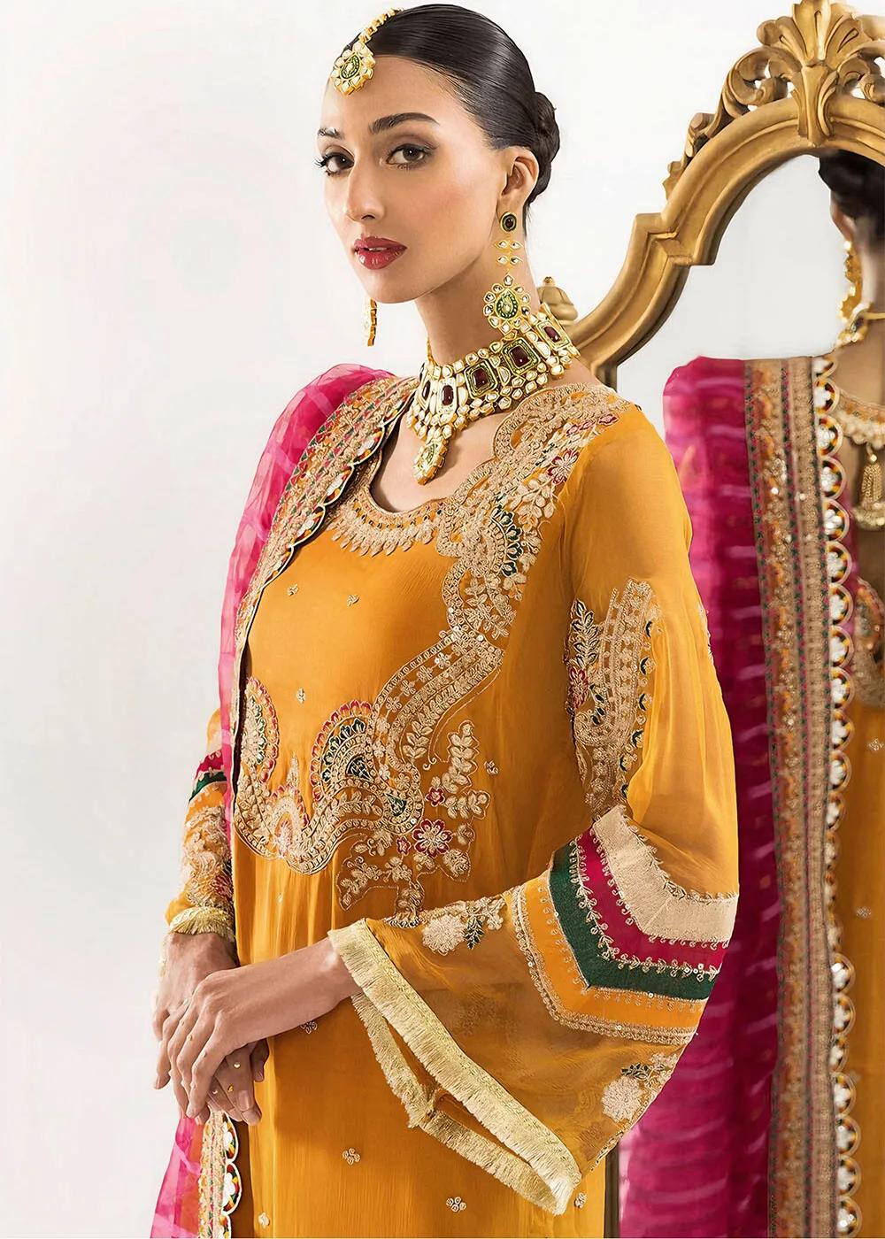 Khas Store 3-Piece Unstitched Premium Embroidered Luxury Net Suit KNAC-1768