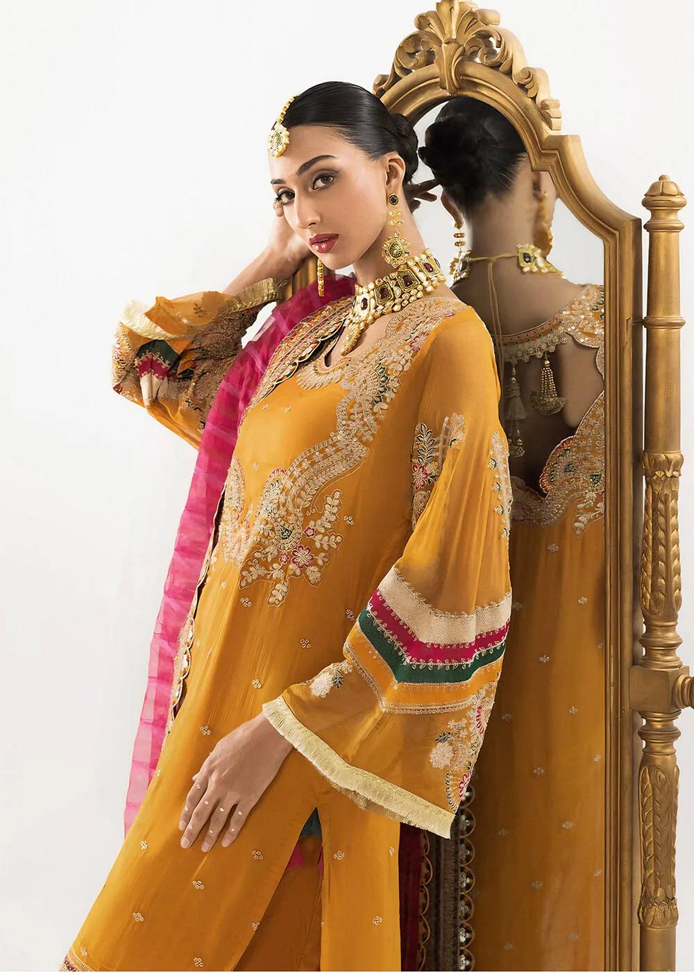 Khas Store 3-Piece Unstitched Premium Embroidered Luxury Net Suit KNAC-1768