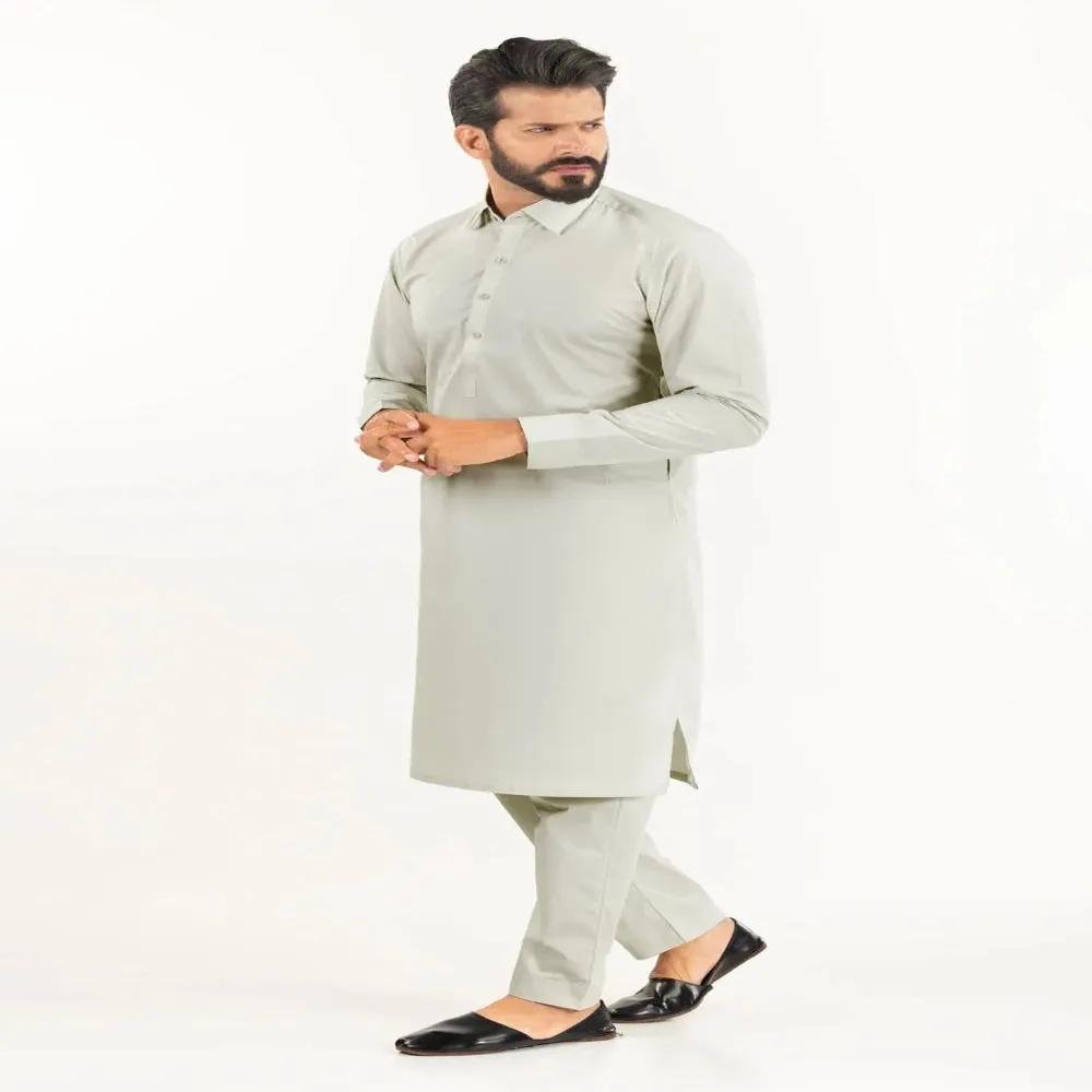 Light Pista President Latha-NS Unstitched Fabric Cotton For Gul Ahmed Men's Collection