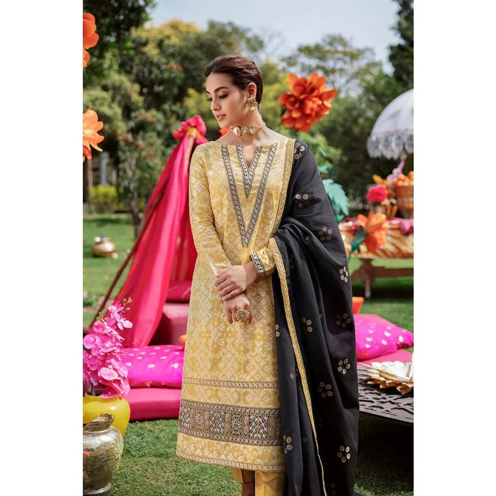 Mehrbano Premium Unstitched Lawn Sar-E Bazm by Cross Stitch
