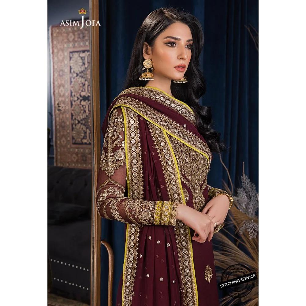 Ramsha Embroidered Chiffon Collection AJRE-08 | Asim Jofa
