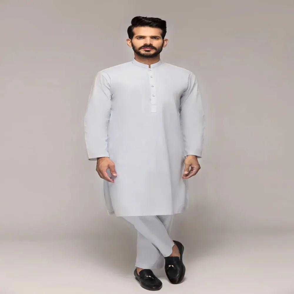 Sky Blue President Latha-NS Unstitched Fabric Cotton For Gul Ahmed Men's Collection